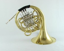 Brass Lacquered Double French Horn F/Bb 4-Keys ABS Case FREE SHIPPING