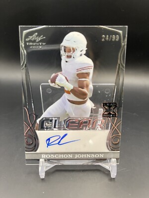 2023 Leafe Trinity #CA-RJ2 Roschon Johnson - Silver Auto 24/99
