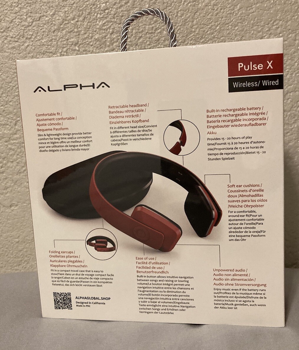 Alpha Pulse X Wireless/Wired Headphones | eBay