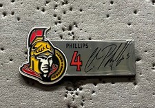 Ottawa Senators #4 Phillips Autograph NHL Hockey Pin