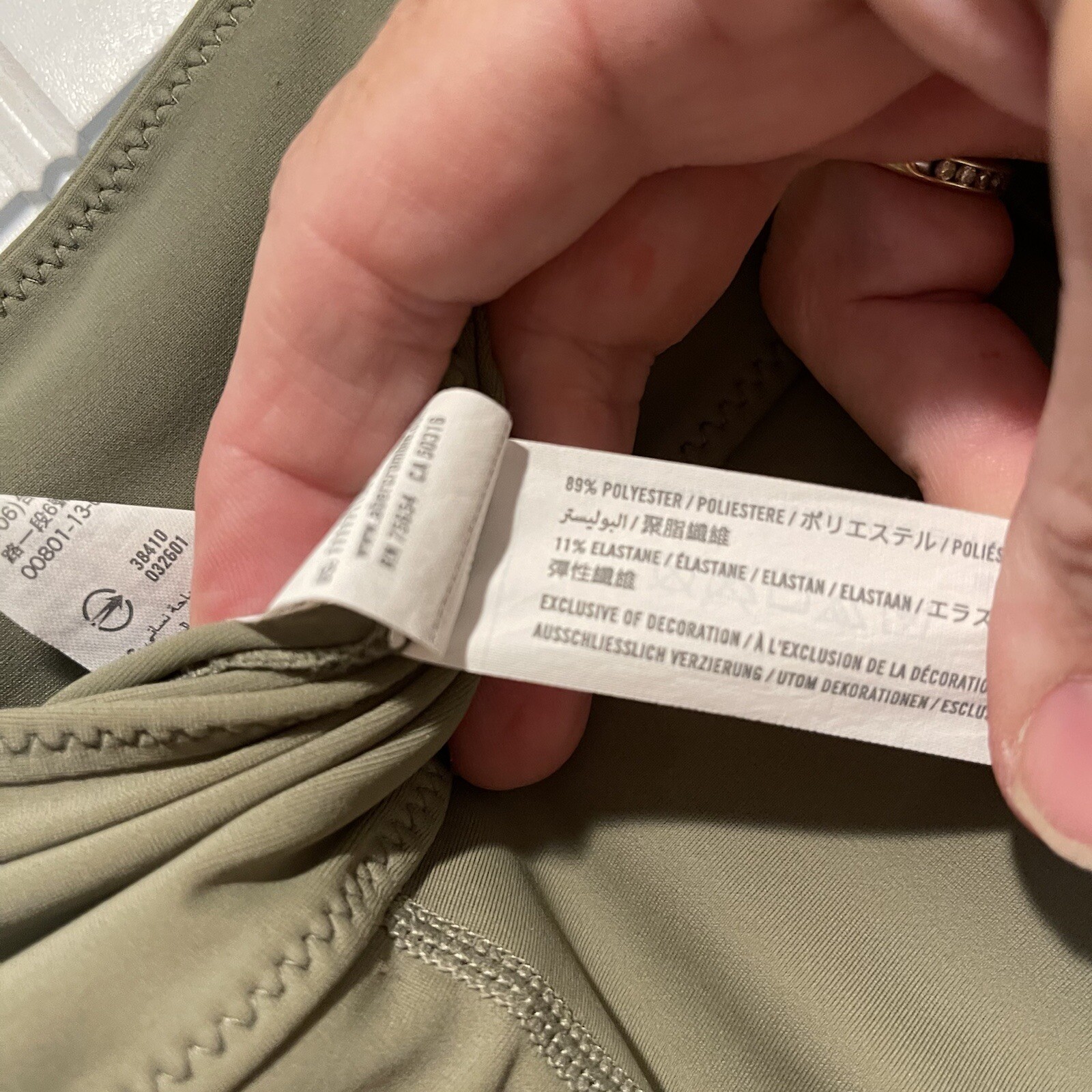 Abercrombie and Fitch Green Ribbed Bike Shorts Womens… Gem