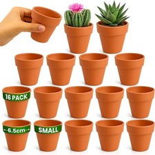 16 Pack Terracotta Plant Pots Succulents Gardens Pots, Seed Starter FREE DELIVEY