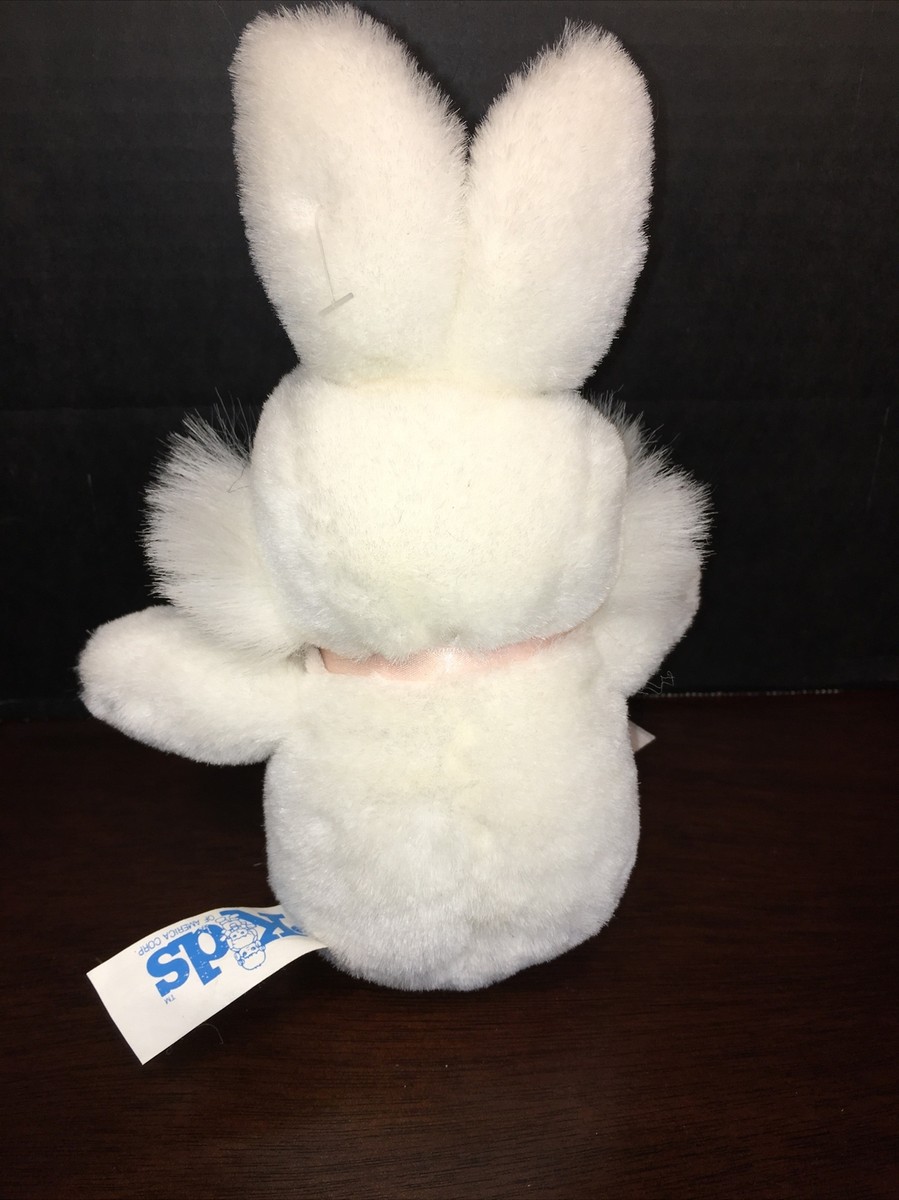 VGUC-Vintage-8” Kids of America White Plush Bunny Rabbit Stuffed