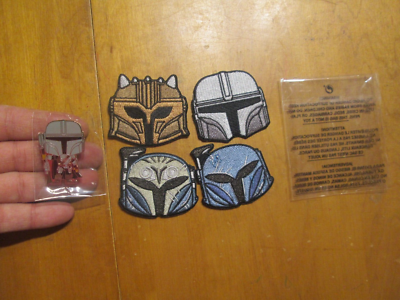 Lot Funko POP Star Wars Mandalorian - 4 Patches + Pin's, Neuf