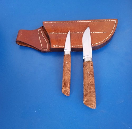 Custom Made De Feo 2 Knife Set With Sheath