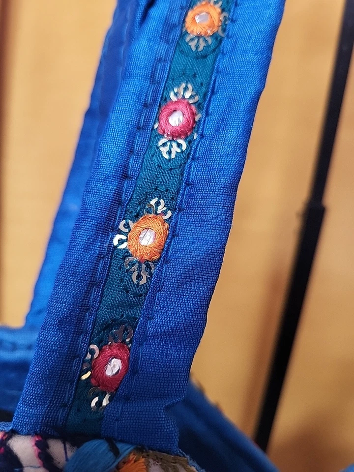 Women's Rajasthani Jaipuri Bohemian Art Tote Bag (Multicolour, Large) Gorgeous - Image 4 of 4