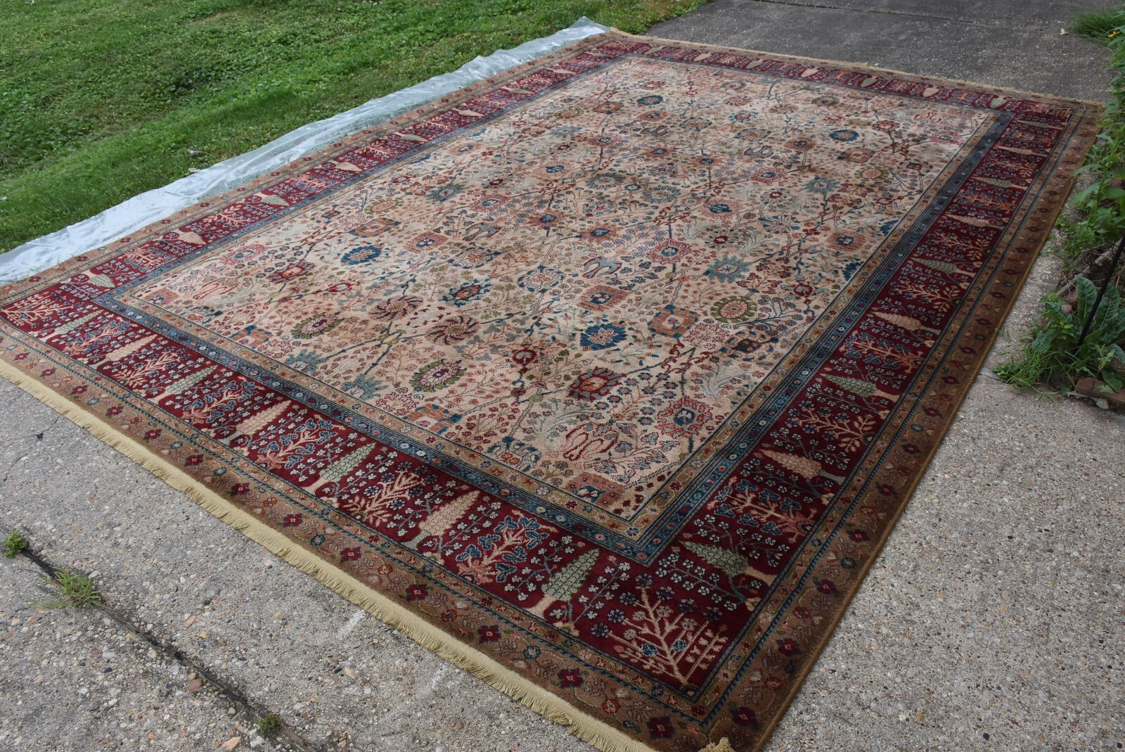 KARASTAN SAMOVAR RUG VASE 900/901 100 WOOL 10x14 Nice SAM1014