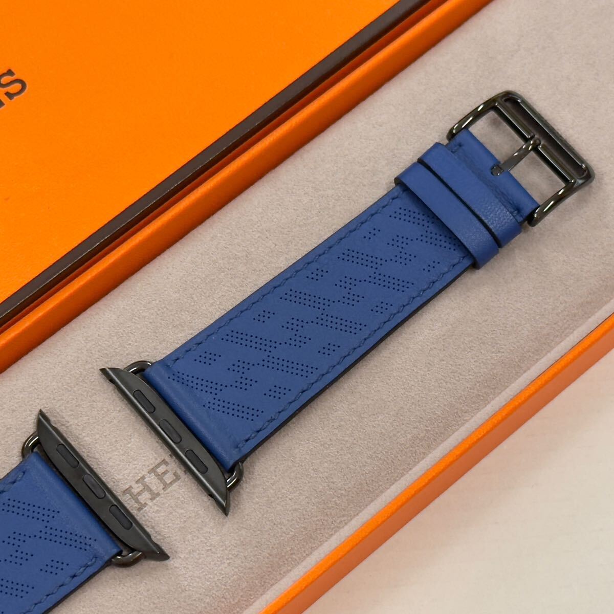 Apple Watch Hermès H Diagonal Simple Tour Leather Strap 46,45,44mm 