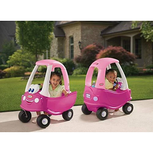 Little Tikes Princesa Acogedor Cupé Juguete para Paseo - Coche Pequeño Empuje y Buggy Incluido Foto 4 de 4