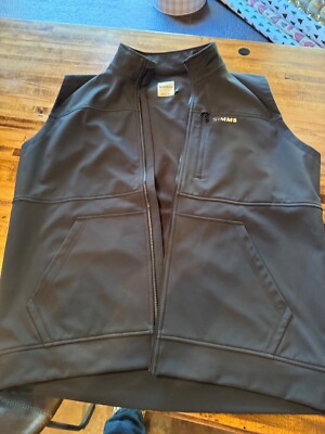 simms fishing softshell vest xl