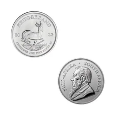 South Africa 1 oz Silver 2023 Krugerrand Bullion Coin Brilliant Uncirculated US