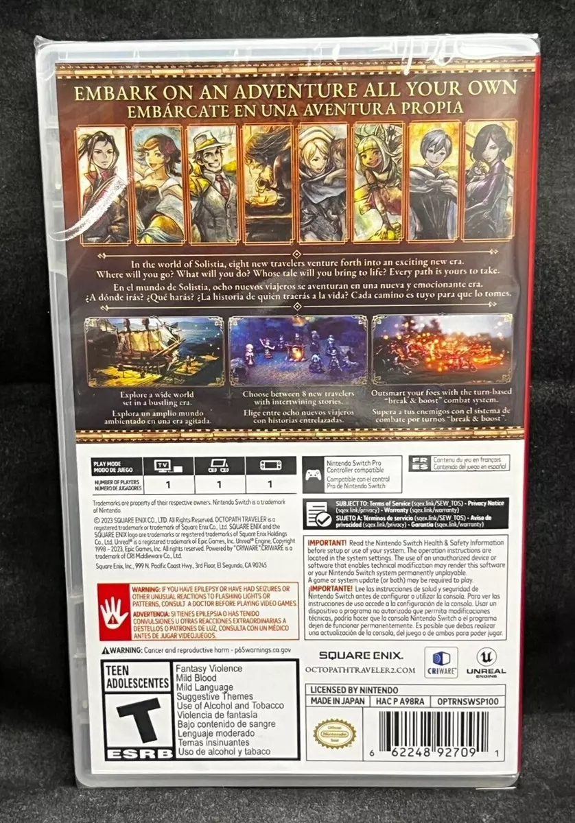 Octopath Traveler II ( Nintendo Switch ) BRAND NEW