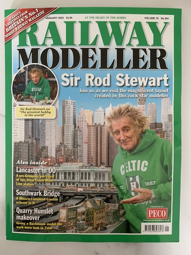 ROD STEWART RAILWAY MODELLER HOBBY MAGAZIN JANUAR 2025 NEU