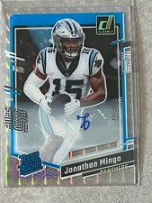 2023 Donruss Clearly Jonathan Mingo Rated Rookie RC SP Mosaic Holo Auto #69