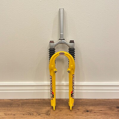Manitou Answer SX Ti Fork Yellow 1 1/8 Threadless MTB Vintage
