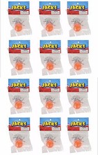 12 SETS OF STEEL METAL JACKS WITH RUBBER SUPE...