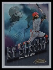 2022 Absolute Baseball #BYS-8 Jonathan India BY STORM Insert Cincinnati Reds
