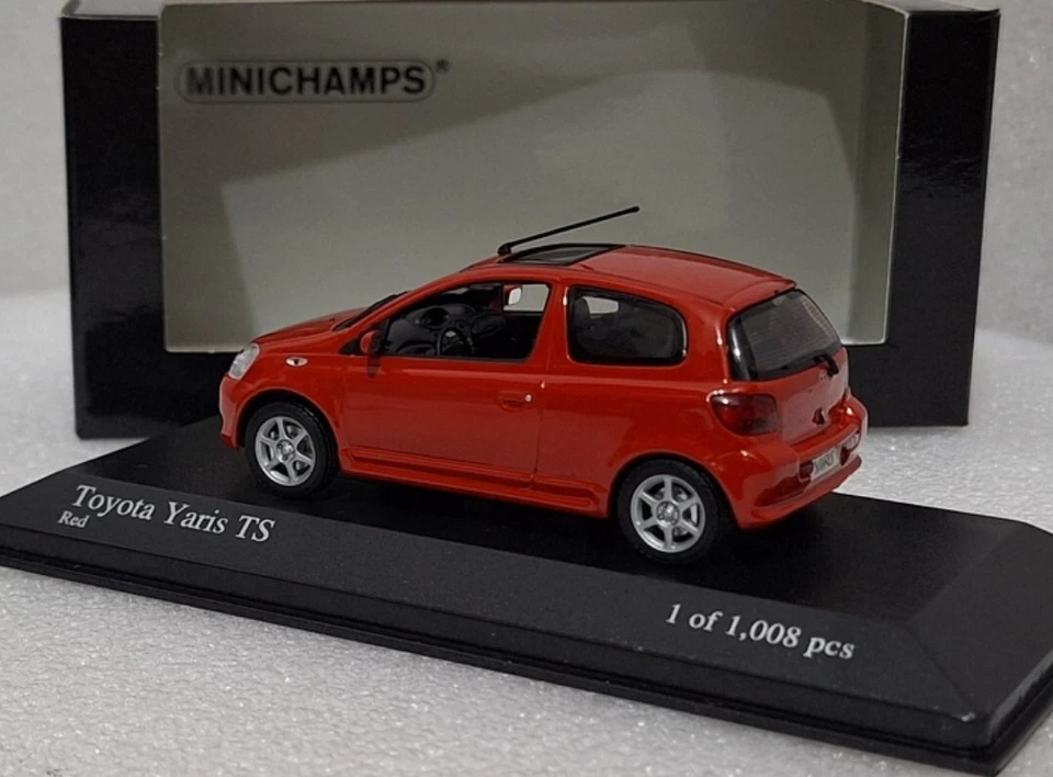 (5) Toyota Yaris TS 2001 Red 1:43 Minichamps 430166062 EXTREMELY RARE!! - Image 4 of 4