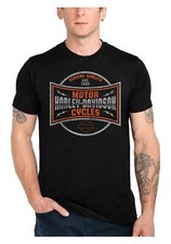 Harley-Davidson Men's Pursuit Short Sleeve Cotton Crew-Neck T-Shirt, Black