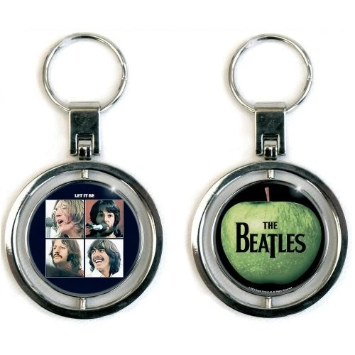 THE BEATLES KEYCHAIN KEY RING LET IT BE SPINNER OFFICIAL KEYRING CHAIN QUALITY