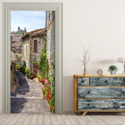 Türtapete selbstklebend TürPoster - ITALIENISCHE GASSE - Bild 1 von 4