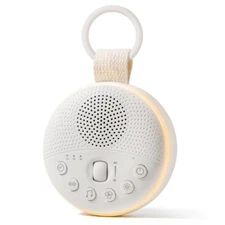 Cymrix Portable Baby Sound Machine, 21 Sounds & Night Light, Battery Powered