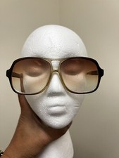 Vintage Anthony Martin Jockey 145 Brown Pilot Aviator Sunglasses FRAMES ONLY