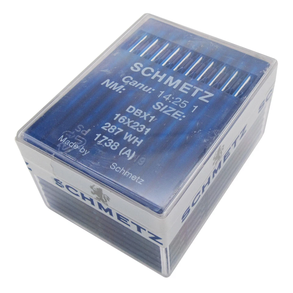 100 PIEZAS agujas de coser Schmetz DBX1 16X231 16X95 PARA Brother DB2 Juki DDL Singer+ Foto 2 de 2