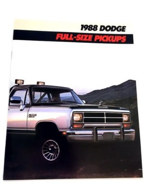 1988 Dodge Full Size Pickup Ram 16-page BIG Sales Brochure Catalog - Power Truck