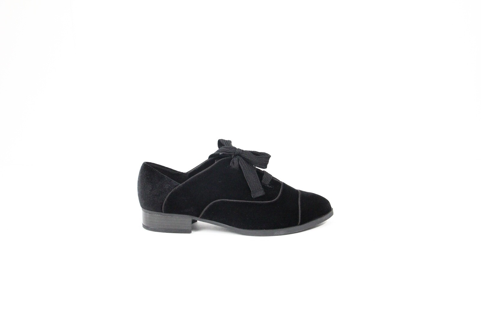 Women Oxford New Velvet Cap Toe Shoes 