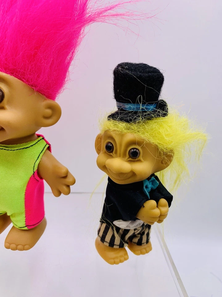 Russ Berrie Trolls Dallas Vaquero Enfermera Traje de Baño Top Sombrero Lote de 8 Foto 2 de 4