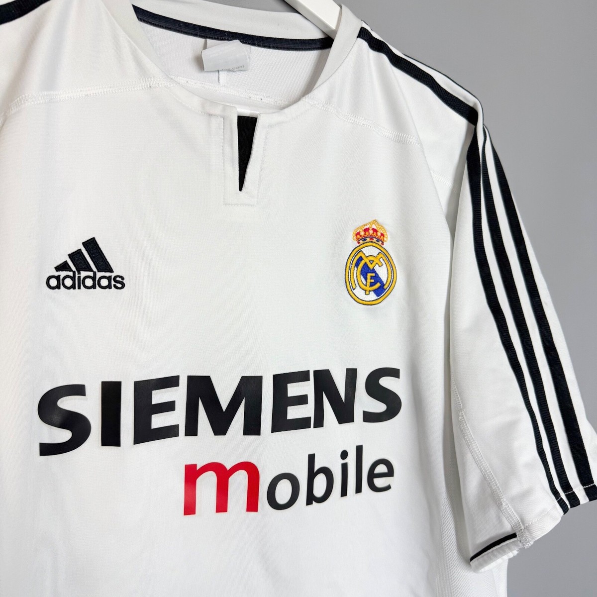 REAL MADRID 2003/2004 HOME FOOTBALL SHIRT JERSEY ADIDAS #5 ZIDANE