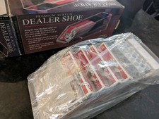 Dealer Shoe Excalibur Premium Acrylic 4 Deck Cards Casino Poker Black Jack #429