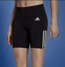 NWT: Women’s Adidas 3-Stripe Aeroready Active Biker Shorts, Black, 7” Size XL