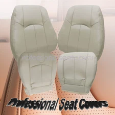 For 2008-2013 Infiniti G37 Front Bottom / Top Perforated LEATHER Seat Cover Tan