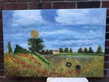 The Country Oil Painting 23” x 35” On Stretched Canvas #68