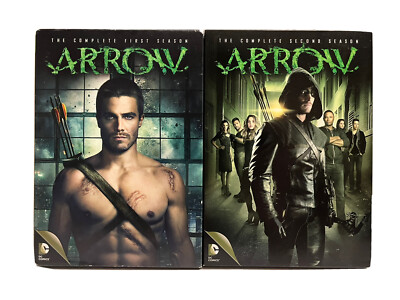 Arrow: The Complete First, & Second Season DC Comics DVD with Slipcase Lot of 2