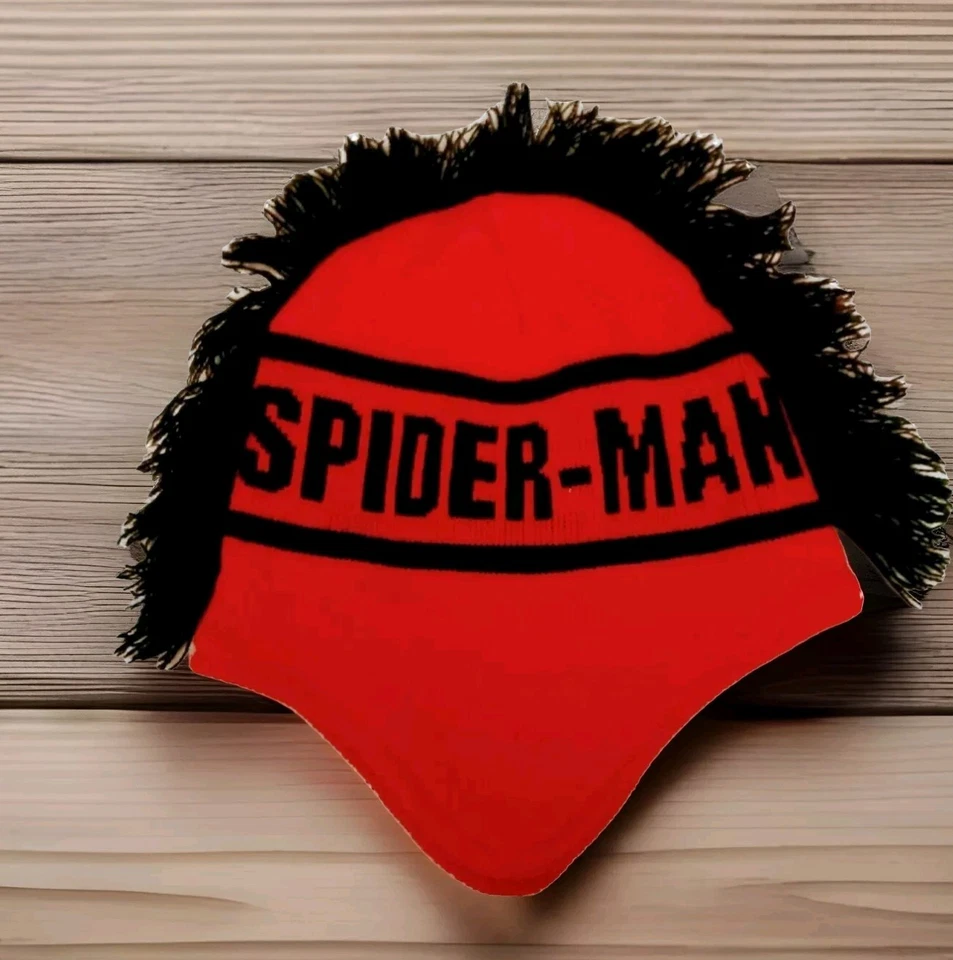 Gorro tejido de invierno rojo/negro Marvel Kids Spider-Man talla única RN14750 Foto 4 de 4