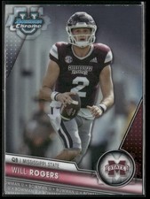 2023 Bowman University Chrome #179 Will Rogers
