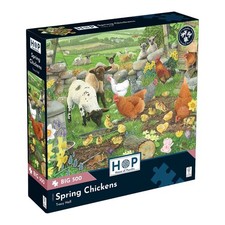 House Of Puzzles Spring Chickens BIG 500 Piece Jigsaw Puzzle Toys HP0811