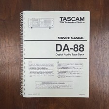 VINTAGE TASCAM DA-88 DIGITAL AUDIO TAPE DECK SERVICE MANUAL