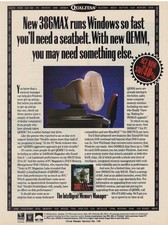Qualitas 386MAX QEMM Intelligent Memory Manager 1993 Vtg Print Ad Bethesda MD