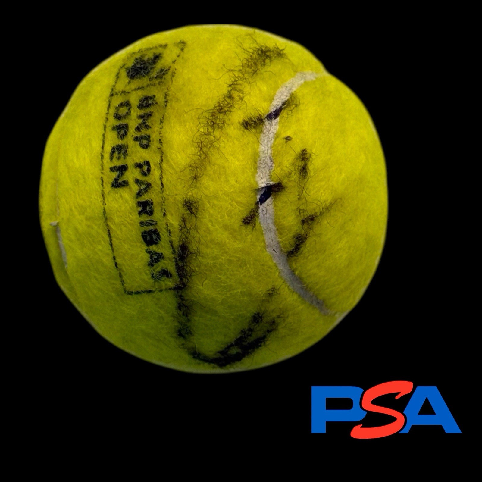 Carlos Alcaraz Signed Indian Wells Match Used Tennis Ball PSA/DNA COA Autograph