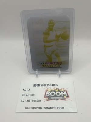 2025 Leaf Metal Collective #BA-TH2 Tim Hardaway  Printing Plate Yellow 1/1