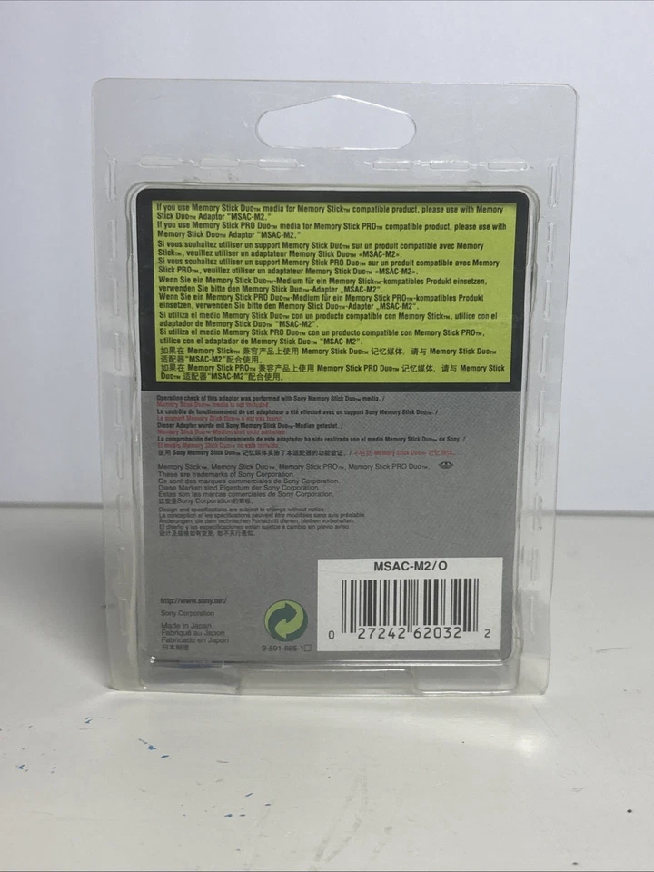 Sony Memory Stick Duo Adapter (MSAC-M2) Brand New - Image 2 of 2