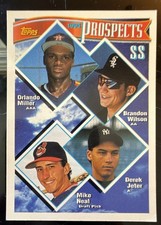 1994 Topps - Prospects Derek Jeter, Orlando Miller, Brandon Wilson #158