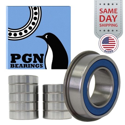 (10) 5/8'' x 1-3/8'' Flanged Ball Bearing - Lawnmower Carts Hand Trucks Wheels