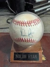 Nolan Ryan Autographed Baseball HOF 99 With Case