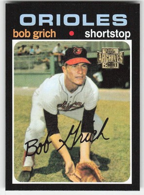 2001 Topps Archives #65 Bob Grich BASEBALL Baltimore Orioles