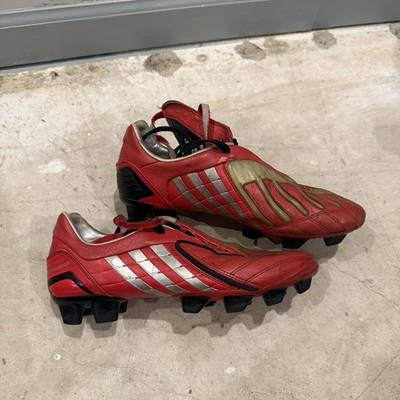 Adidas Predator Powerswerve TRX FG Sz 7.5 Red Leather Soccer